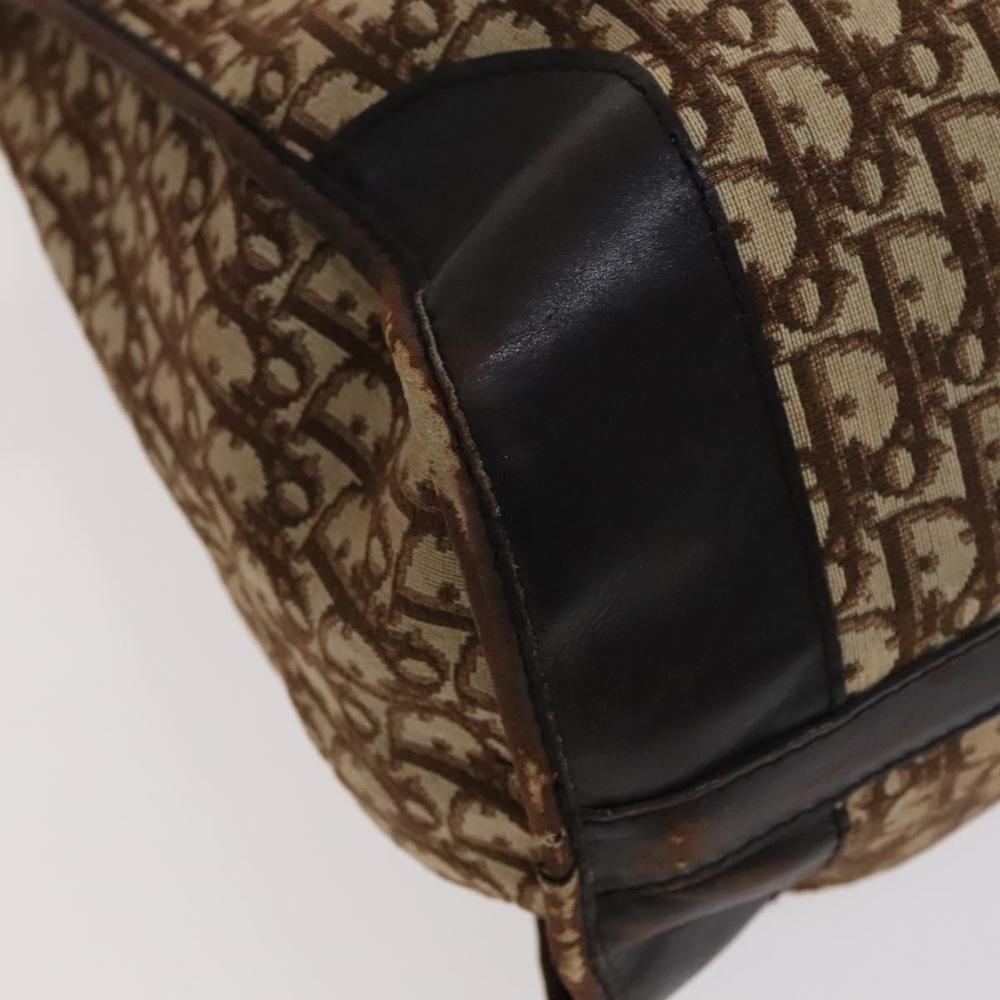 Christian Dior Trotter Canvas Boston Bag Brown Auth 115046 - Picture 11 of 16